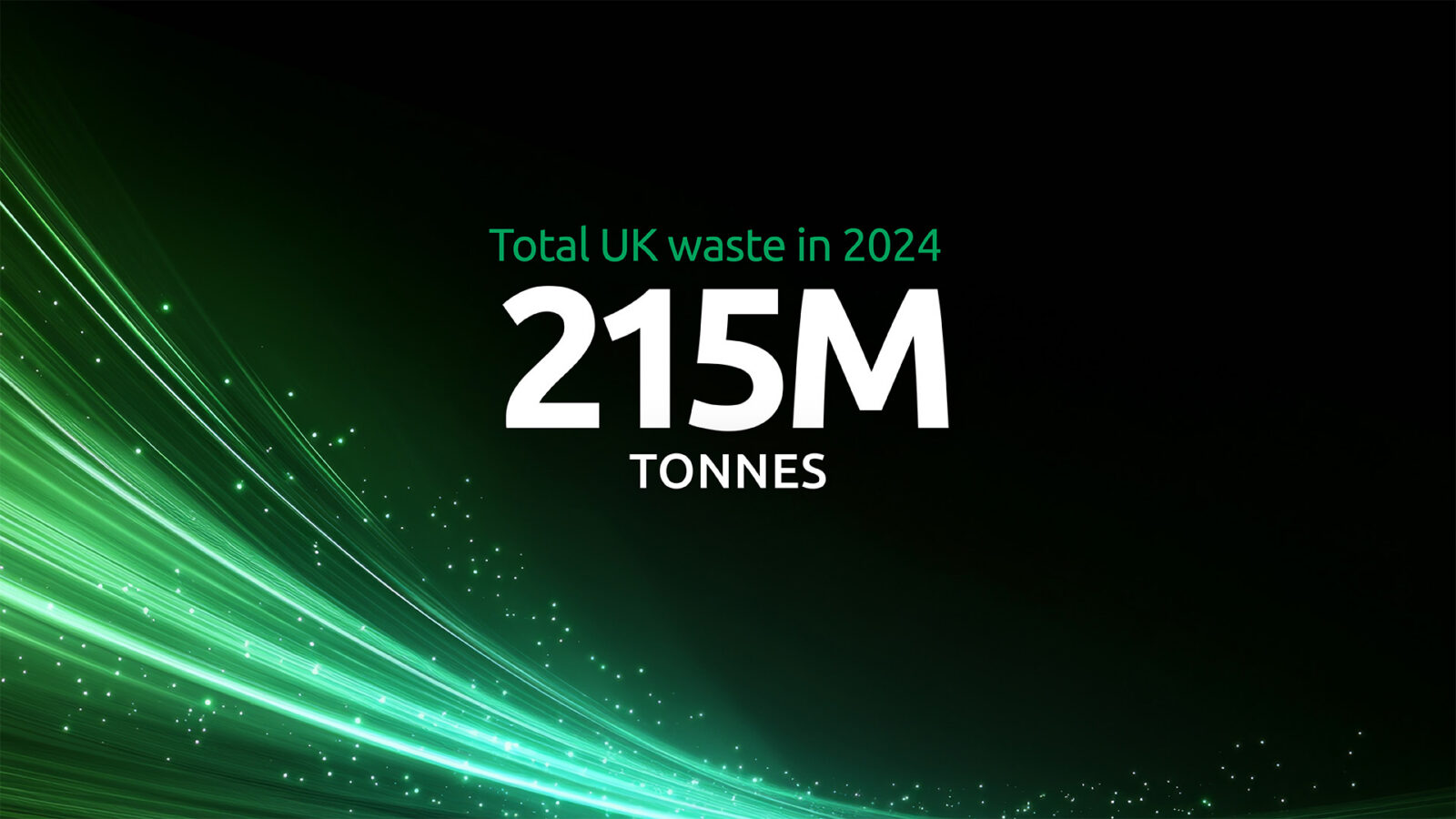 Total UK waste in 2024: 215 million tonnes