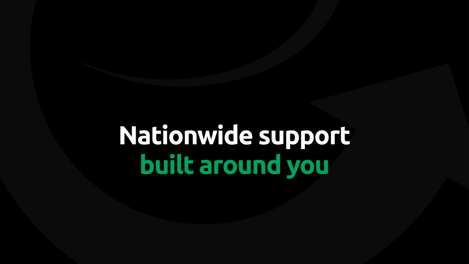 Nationwide support built around you